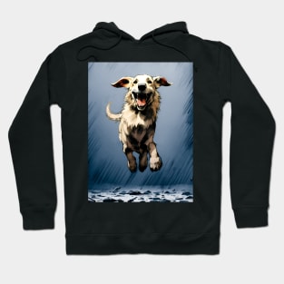 Have a Great Weekend: Happy, Happy Dog on a Dark Background Hoodie